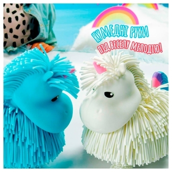 Інтерактивна м'яка іграшка Jiggly Pup Чарівний єдиноріг, рожевий (JP002-WB-PI) - Pampik - 6