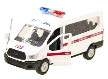 Автомодель Technopark Ford Швидка допомога (SB-18-18-A-W-WB-N) - Pampik - 9