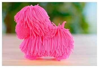 Интерактивная мягкая игрушка Jiggly Pup Озорной Щенок, розовый (JP001-WB-PI) - Pampik - 3