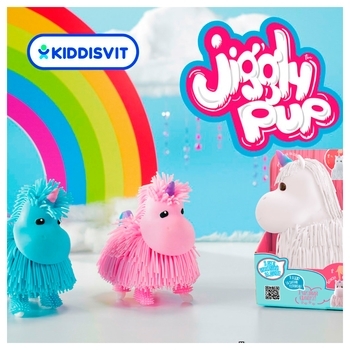 Інтерактивна м'яка іграшка Jiggly Pup Чарівний єдиноріг, рожевий (JP002-WB-PI) - Pampik - 3
