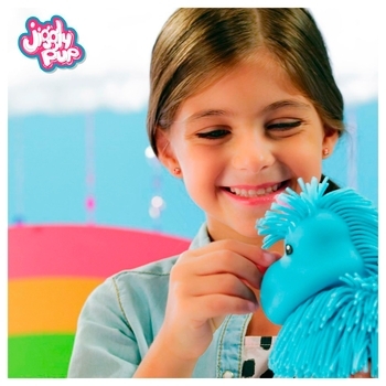 Інтерактивна м'яка іграшка Jiggly Pup Чарівний єдиноріг, блакитний (JP002-WB-BL) - Pampik - 4