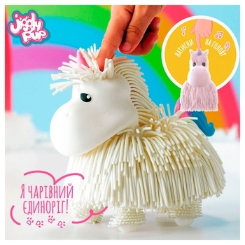 Інтерактивна м'яка іграшка Jiggly Pup Чарівний єдиноріг, рожевий (JP002-WB-PI) - Pampik - 5