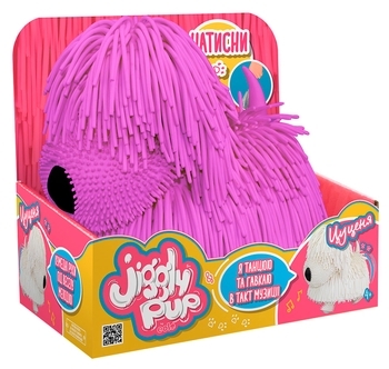 Интерактивная мягкая игрушка Jiggly Pup Озорной Щенок, фиолетовый (JP001-WB-PU) - Pampik