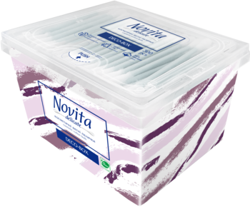 Ватні палички Novita Delikate Deco-box, 300 шт. - Pampik - 2