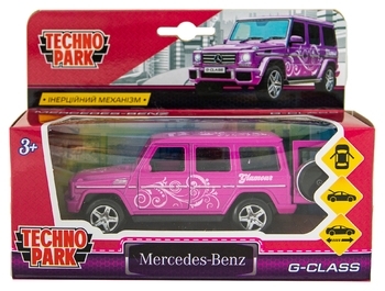 Автомодель Technopark Glamcar Mercedes-Benz G-Class, фіолетовий (GCLASS-12GRL-LIL) - Pampik