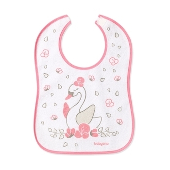 Нагрудник махровый BabyOno Can Almost Eat Myself, розовый (833) - Pampik