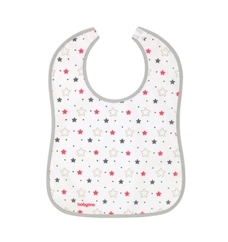 Нагрудник махровый BabyOno Can Almost Eat Myself, серый (833) - Pampik