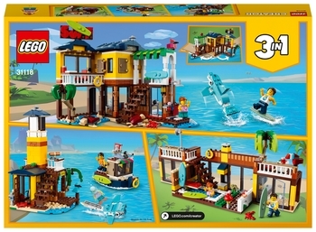 Конструктор LEGO Creator Пляжний будиночок серферів, 564 дет. (31118) - Pampik - 9