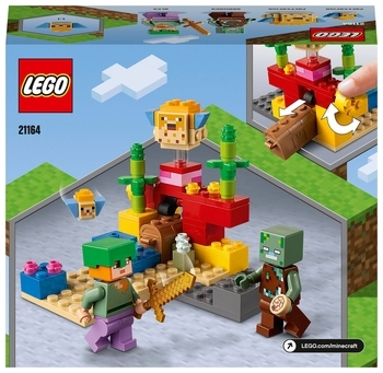 Конструктор LEGO Minecraft Кораловий риф, 92 дет. (21164) - Pampik - 8