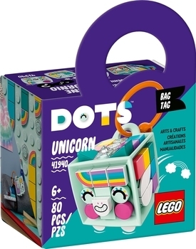 Конструктор LEGO DOTs Брелок Єдиноріг, 80 деталі (41940) - Pampik - 2