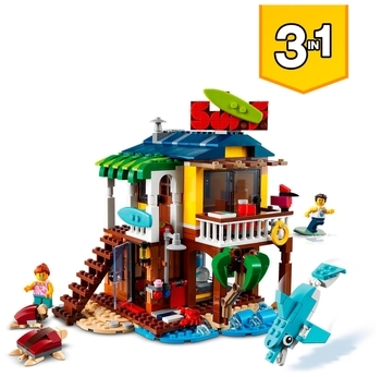 Конструктор LEGO Creator Пляжний будиночок серферів, 564 дет. (31118) - Pampik - 4