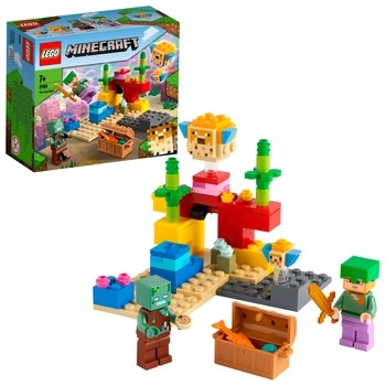 Конструктор LEGO Minecraft Кораловий риф, 92 дет. (21164) - Pampik - 2