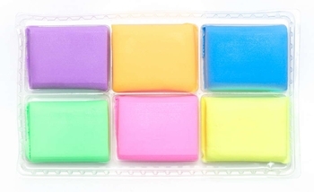 Полімерна глина флуоресцентна Школярик, 6 кольорів - Pampik - 2