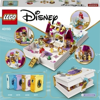 Конструктор LEGO Disney Princess Книга казкових пригод Аріель, Белль, Попелюшки і Тіани, 130 деталей (43193) - Pampik - 6