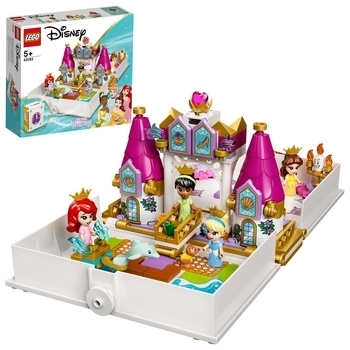 Конструктор LEGO Disney Princess Книга казкових пригод Аріель, Белль, Попелюшки і Тіани, 130 деталей (43193) - Pampik - 2