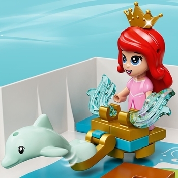 Конструктор LEGO Disney Princess Книга казкових пригод Аріель, Белль, Попелюшки і Тіани, 130 деталей (43193) - Pampik - 5