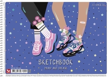 Альбом для малювання Школярик Draw and Create 1, 30 аркушів (PB-SC-030-524) - Pampik