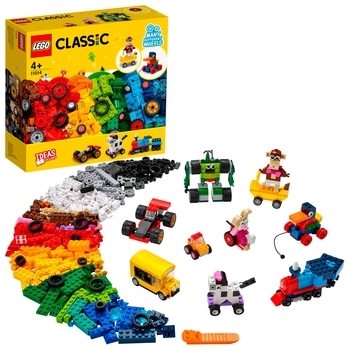 Конструктор LEGO Classic Кубики і колеса, 653 деталі (11014) - Pampik - 2