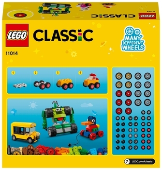 Конструктор LEGO Classic Кубики і колеса, 653 деталі (11014) - Pampik - 9