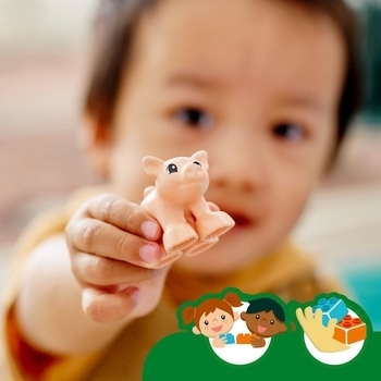 Конструктор LEGO DUPLO Town Догляд за тваринами на фермі, 11 деталей (10949) - Pampik - 13