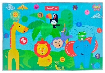 Ігровий протиковзний килимок Fisher-Price Джунглі, р.120х80 см (FP-PC007) - Pampik