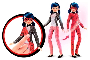 Лялька Miraculous Леді Баг і Супер-Кіт Модне перетворення Марінетті в Леді Баг, 26 см (50375) - Pampik - 3
