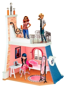 Ігровий набір Miraculous Леді Баг і Супер-Кіт 2 в 1, Спальня і балкон Марінетті (50660) - Pampik - 2