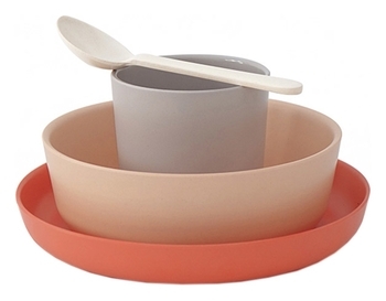 Набор посуды Ekobo Bambino Kid Set Aki, разноцветный (71678) - Pampik