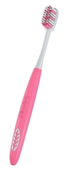 Зубная щетка Biomed Silver, с ионами серебра, средней жесткости, розовый - Pampik - 3