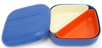 Ланч-бокс Ekobo Go Square Bento, синій (70176) - Pampik - 2