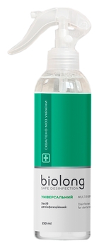 Дезинфицирующее средство Biolong Универсальное с моющими свойствами, 250 мл - Pampik