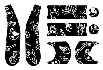 Стікери Doona Liki B&W Cool Sketch (SP555-99-022-000) - Pampik