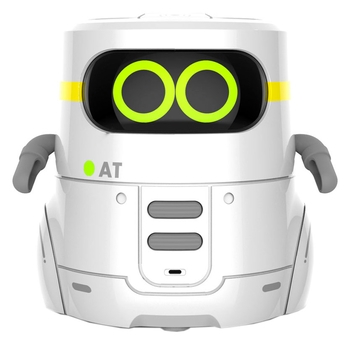Розумний робот AT-Robot, з сенсорним управлінням і навчальними картками, українська, білий (AT002-01-UKR) - Pampik