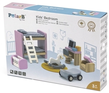 Деревянная мебель для кукол Viga Toys PolarB Детская комната (44036) - Pampik - 2