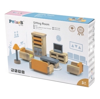 Деревянная мебель для кукол Viga Toys PolarB Гостиная (44037) - Pampik - 2