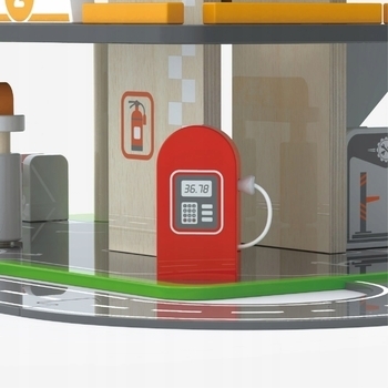 Дерев'яний паркінг з АЗС Viga Toys (44509) - Pampik - 4