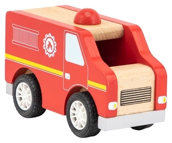 Дерев'яна машинка Viga Toys Пожежна (44512) - Pampik