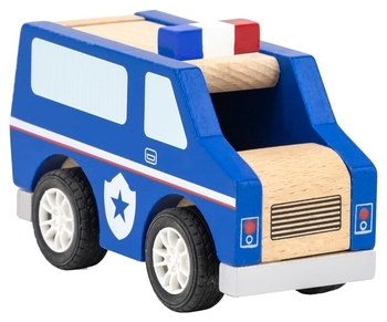 Дерев'яна машинка Viga Toys Поліцейська (44513) - Pampik