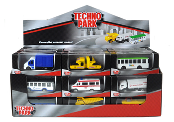 Міні-моделі Technopark службовий та міський транспорт, в асортименті (SB-19-01-CDUN) - Pampik