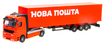 Автомодель Technopark Фура Нова Пошта, червоний (CT-1276-17-PUN) - Pampik