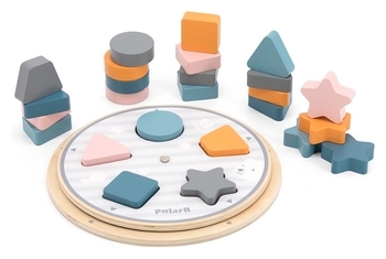 Деревянная игра-сортер Viga Toys PolarB Фигуры (44050) - Pampik