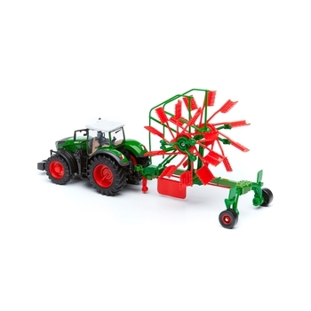 Модель Bburago Трактор Fendt 1050 Vario c роторними валковими граблями (18-31665) - Pampik - 5