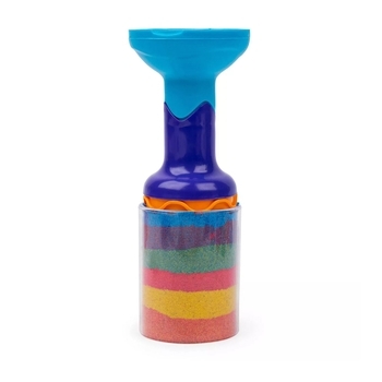 Набір піску для дитячої творчості Kinetic Sand Райдужний мікс, червоний, жовтий, синій, 383 г (71402B) - Pampik - 4