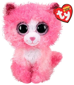 Мягкая игрушка TY Beanie Boo's Розовый котенок Reagan, 15 см (36308) - Pampik