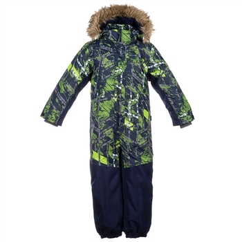 Комбинезон Huppa BRUCE, для мальчиков, тёмно-синий с принтом , размер 110 (82586) - Pampik