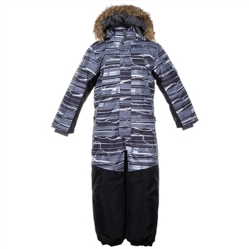 Комбінезон Huppa BRUCE, для хлопчиків, сірий з принтом, розмір 116 (82648) - Pampik