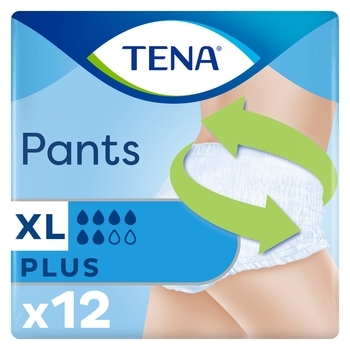 Урологічні труси-підгузники TENA Pants Plus XL для дорослих, 12 шт. - Pampik