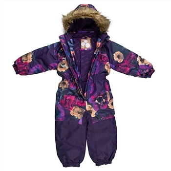 Дитячий комбінезон Huppa CHLOE 1, лілoвий з принтом, розмір 116 (81753) - Pampik - 3