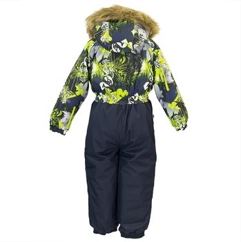 Детский комбинезон Huppa WILLY, лайм с принтом/тёмно-синий, размер 110 (82847) - Pampik - 3