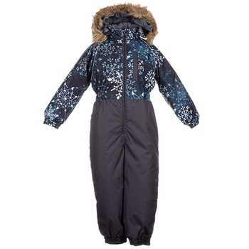 Дитячий комбінезон Huppa WILLY, темно-синій з принтом / темно-сірий, розмір 104 (82086) - Pampik